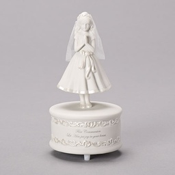 [RO-65498]  7.5"H Musical Communion Girl - Communion