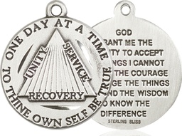 [6088SS] Sterling Silver Recovery Medal