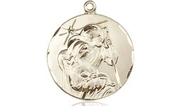 [4245GF] 14kt Gold Filled Holy Family Medal