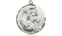 [4245SS] Sterling Silver Holy Family Medal
