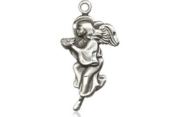 [4260SS] Sterling Silver Guardian Angel Medal