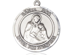 [7002RDSPSS] Sterling Silver Santa Ana Medal