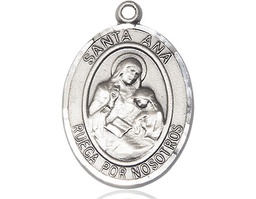 [7002SPSS] Sterling Silver Santa Ana Medal