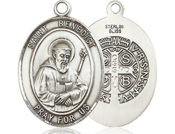 [7008SS] Sterling Silver Saint Benedict Medal