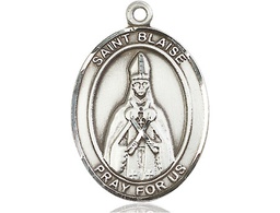[7010SS] Sterling Silver Saint Blaise Medal