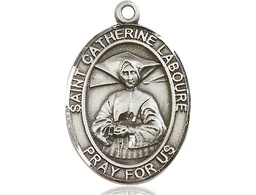 [7021SS] Sterling Silver Saint Catherine Laboure Medal