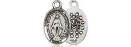 [0702MSSY] Sterling Silver Miraculous Medal - With Box