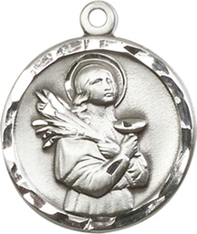 [5435SS] Sterling Silver Saint Lucy Medal