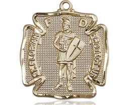 [5445GF] 14kt Gold Filled Saint Florian Medal