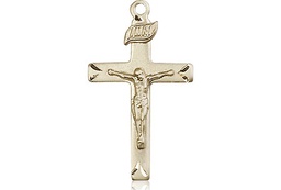 [5668GF] 14kt Gold Filled Crucifix Medal
