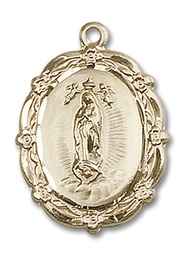 [4146FGF] 14kt Gold Filled Our Lady of Guadalupe Medal