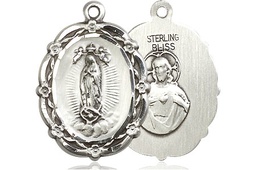 [4146FSS] Sterling Silver Our Lady of Guadalupe Medal