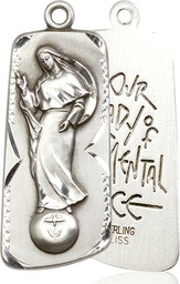 [4162SSY] Sterling Silver Our Lady of Mental Peace Medal