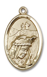 [4163GF] 14kt Gold Filled Our Lady of la Salette Medal