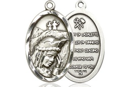 [4163SS] Sterling Silver Our Lady of la Salette Medal