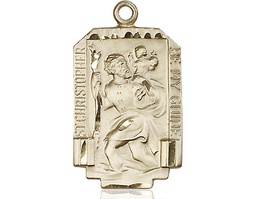 [4209GF] 14kt Gold Filled Saint Christopher Medal
