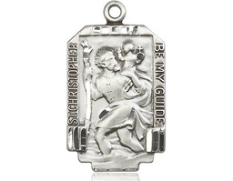 [4209SS] Sterling Silver Saint Christopher Medal
