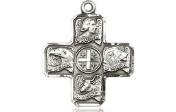 [4214SSY] Sterling Silver Evangelist Medal