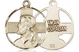 [4221EPISGF] 14kt Gold Filled Cross Medal
