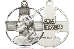 [4221EPISSS] Sterling Silver Cross Medal