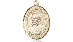 [8217KT] 14kt Gold Saint Ignatius of Loyola Medal