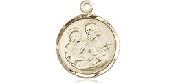 [0601KKT] 14kt Gold Saint Joseph Medal