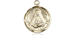 [0601OKT] 14kt Gold Saint Cabrini Medal