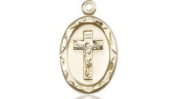 [0612CFKT] 14kt Gold Crucifix Medal