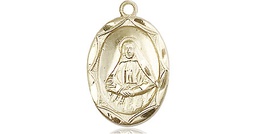 [0612OKT] 14kt Gold Saint Frances Cabrini Medal
