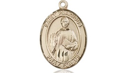 [8240KT] 14kt Gold Saint Placidus Medal