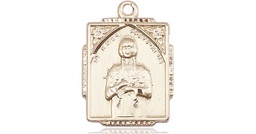 [0804KAKT] 14kt Gold Saint Kateri Tekakwitha Medal