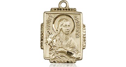 [0804QKT] 14kt Gold Saint Maria Goretti Medal