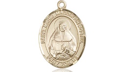 [8294KT] 14kt Gold Marie Magdalen Postel Medal