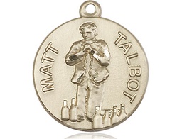 [0831KT] 14kt Gold Matt Talbot Medal