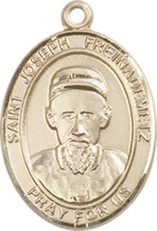 [8329KT] 14kt Gold Saint Joseph Freinademetz Medal