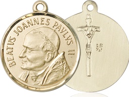 [1009KT] 14kt Gold Saint John Paul II Medal