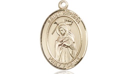 [8335KT] 14kt Gold Saint Regina Medal