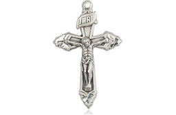 [6262SSY] Sterling Silver Crucifix Medal - With Box