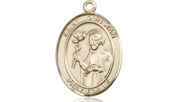 [8355KT] 14kt Gold Saint Dunstan Medal