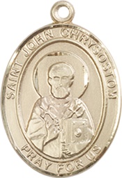 [8357KT] 14kt Gold Saint John Chrysostom Medal