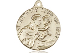 [1602KT] 14kt Gold Saint Anthony Medal