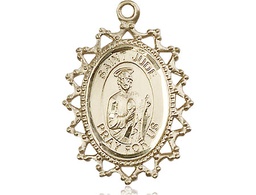[1619JKT] 14kt Gold Saint Jude Medal