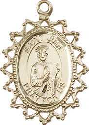 [1619JKT] 14kt Gold Saint Jude Medal