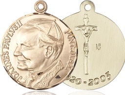 [3003KT] 14kt Gold Saint John Paul II Medal