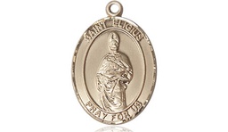 [8402KT] 14kt Gold Saint Eligius Medal
