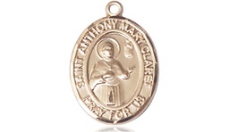 [8416KT] 14kt Gold Saint Anthony Mary Claret Medal
