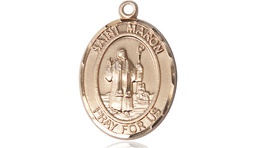 [8417KT] 14kt Gold Saint Maron Medal