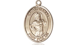 [8418KT] 14kt Gold Saint Dismas Medal