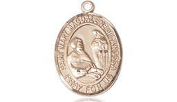 [8429KT] 14kt Gold Saint Mary Magdalene of Canossa Medal