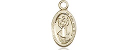 [4121CKT] 14kt Gold Saint Christopher Medal
